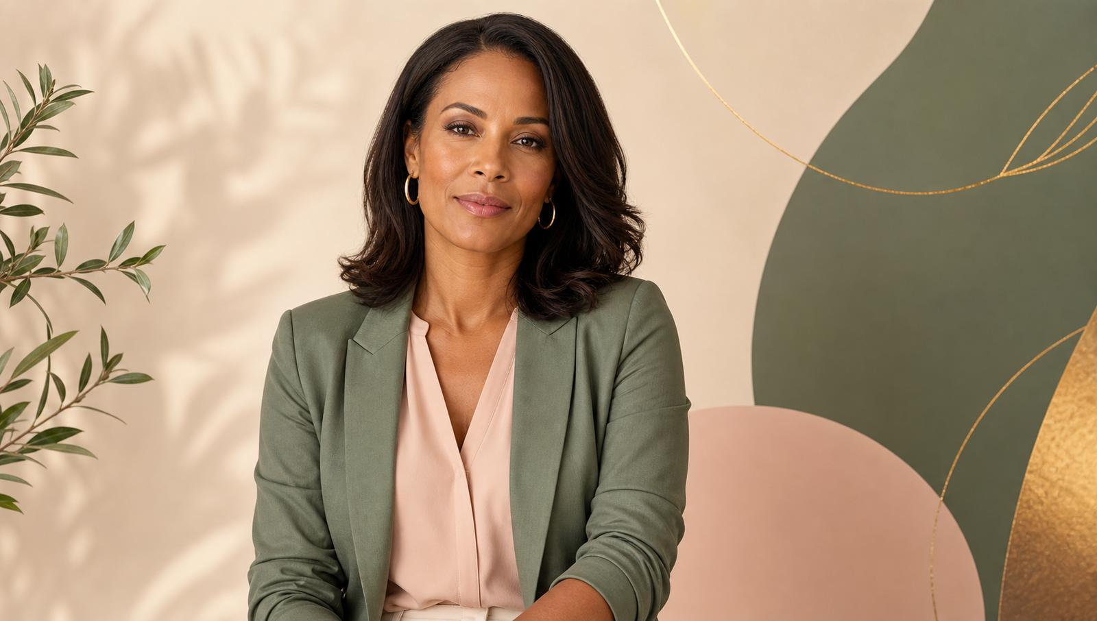 Woman wearing business attire